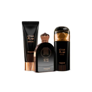 Kit Sitar Mawwal Arabia Femenino: perfume, loción corporal y spray