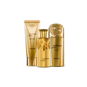 Kit Mashaer Mawwal Arabia Femenino: perfume, crema hidratante corporal y spray